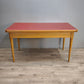 93258 Tavolo allungabile con piano in formica rossa