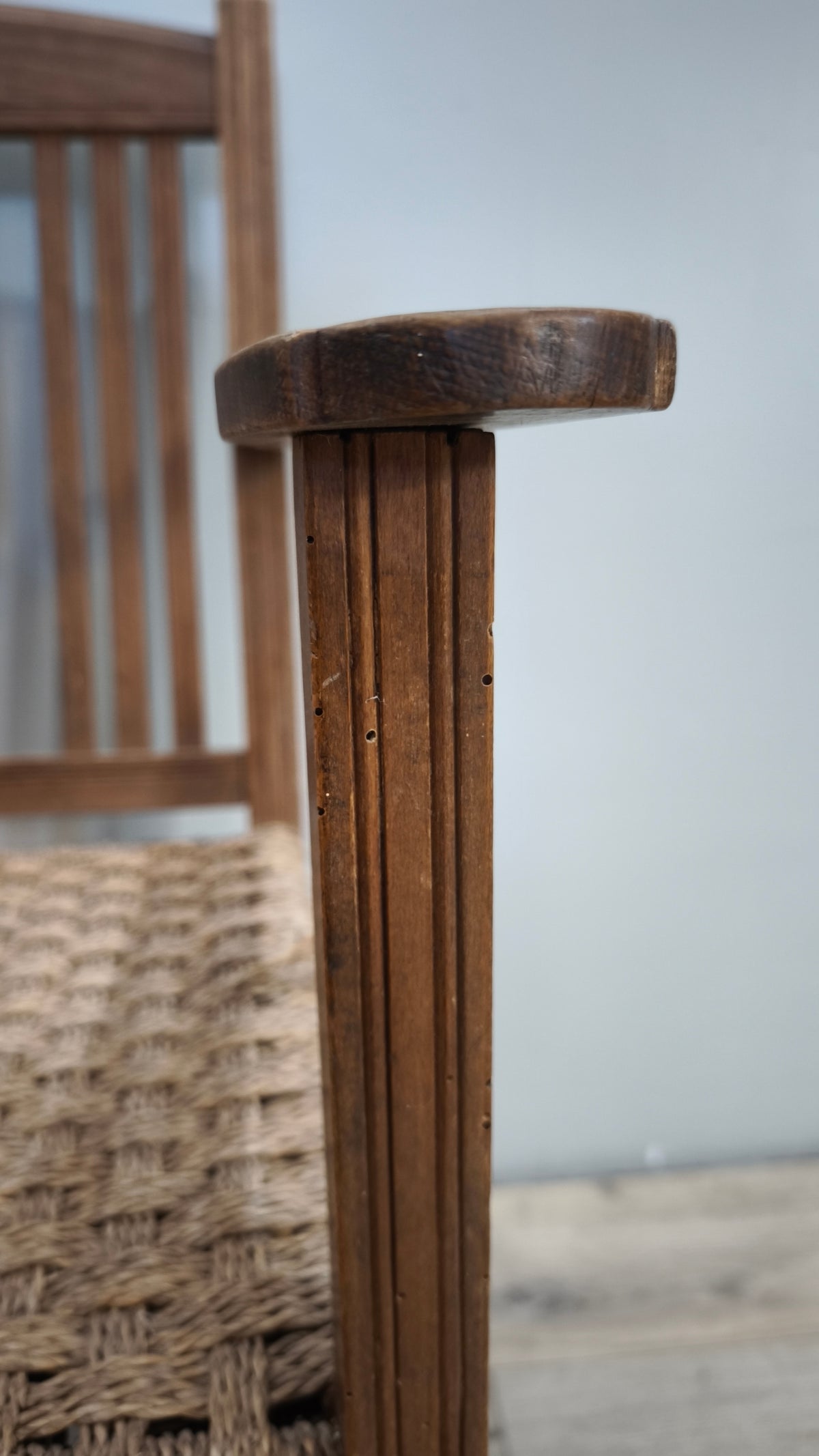 93236 Poltrona in legno e corda