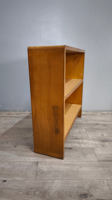 93280 Libreria bassa in legno chiaro