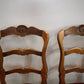 93286 Set n 6 sedie stile provenzale con seduta rossa