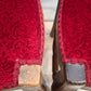 93286 Set n 6 sedie stile provenzale con seduta rossa