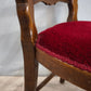 93286 Set n 6 sedie stile provenzale con seduta rossa