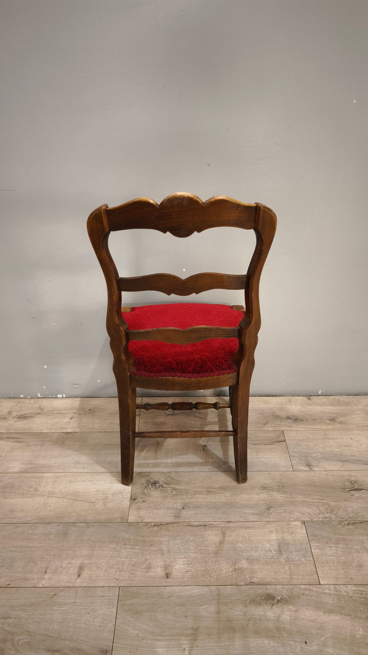 93286 Set n 6 sedie stile provenzale con seduta rossa