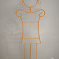 93388 Appendiabiti in ferro color arancio