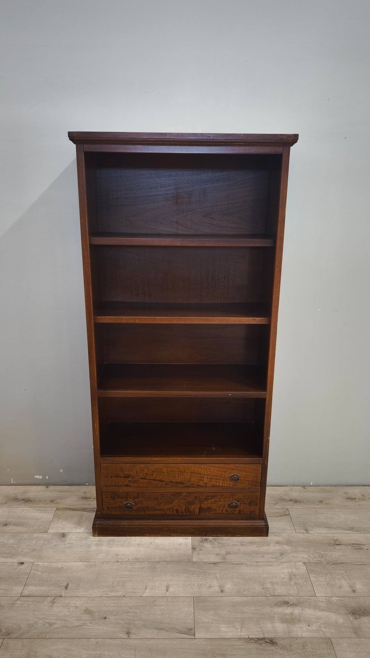 93616 Libreria in legno con cassetti inferiori