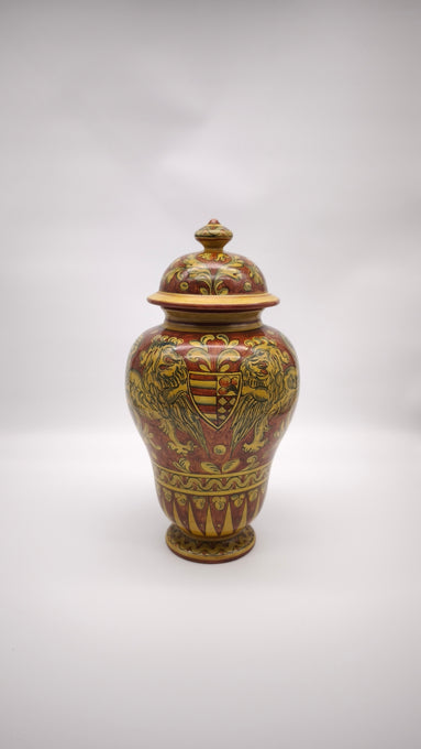 93596 Albarello in ceramica Gubbio Magnanelli