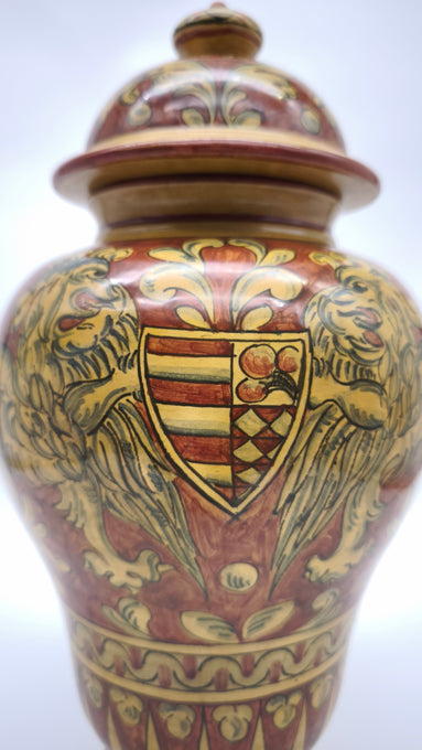93596 Albarello in ceramica Gubbio Magnanelli