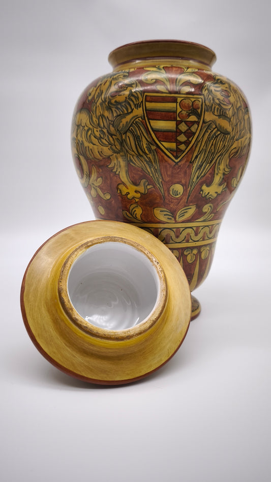 93596 Albarello in ceramica Gubbio Magnanelli