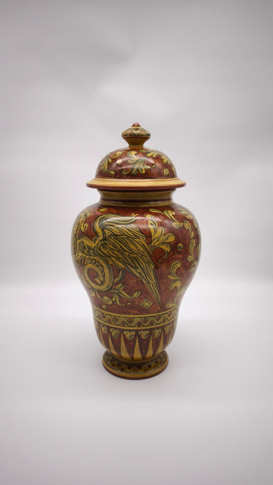 93596 Albarello in ceramica Gubbio Magnanelli