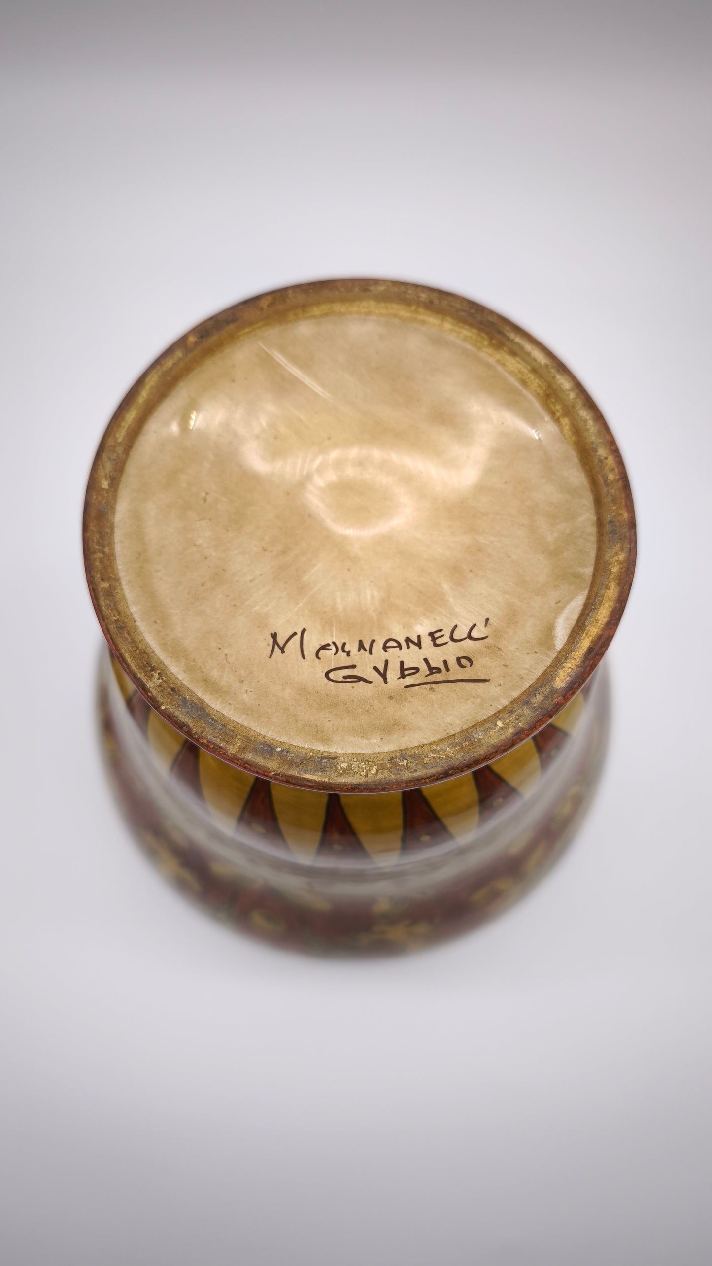93596 Albarello in ceramica Gubbio Magnanelli