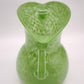 93191 Vaso in vetro soffiato verde con manici
