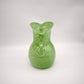 93191 Vaso in vetro soffiato verde con manici