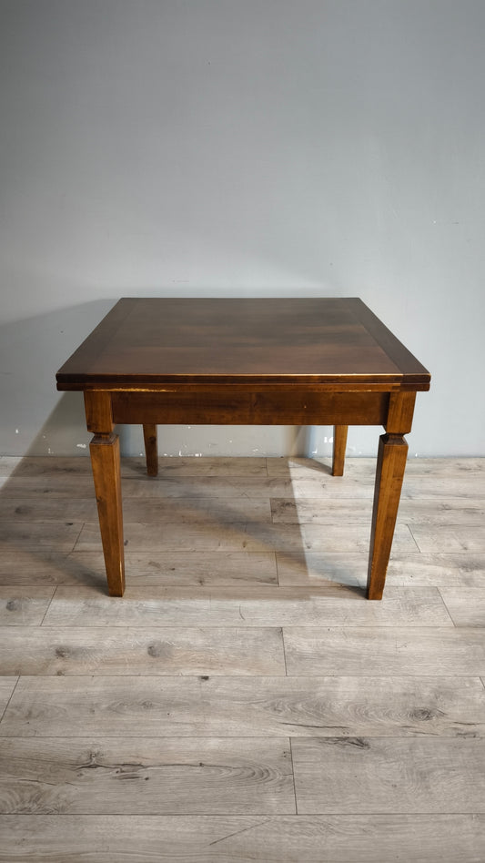 93659 Tavolo allungabile in legno con piano a libretto