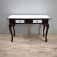 93652 Scrittoio in legno con piano e cassetti bianchi
