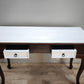 93652 Scrittoio in legno con piano e cassetti bianchi