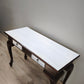 93652 Scrittoio in legno con piano e cassetti bianchi