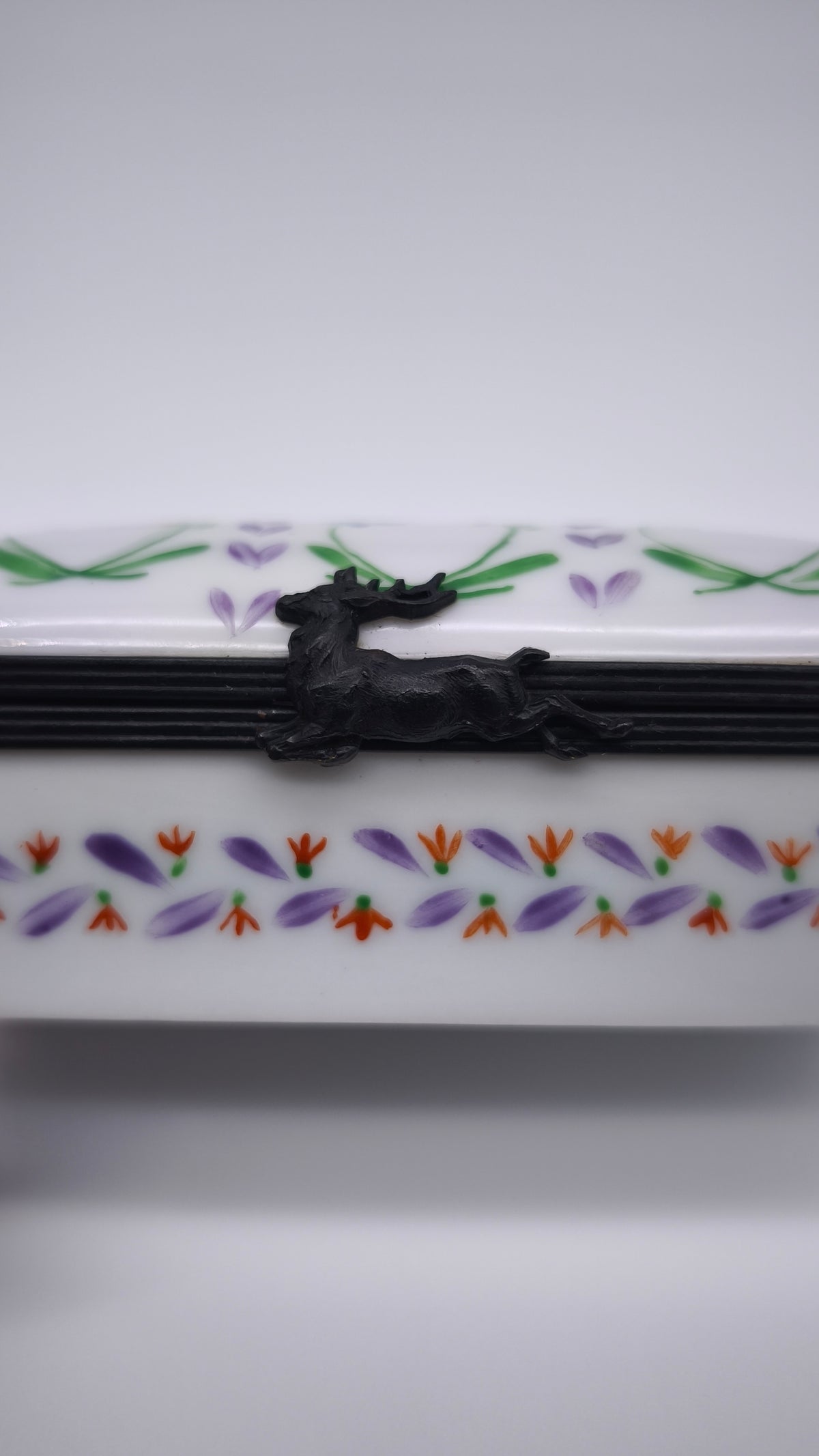 93750 Scatolina porta francobolli in ceramica Limoges