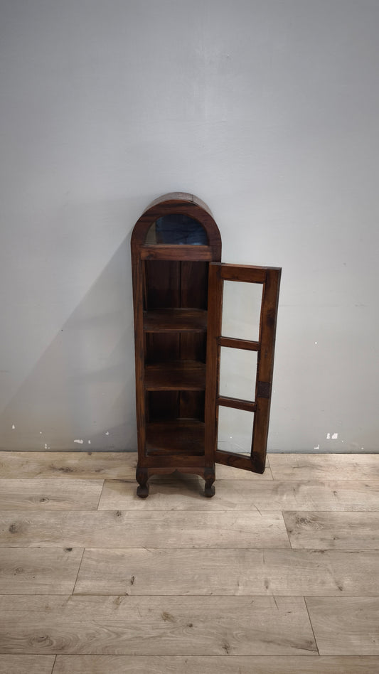 93692 Vetrinetta etnica stondata in legno