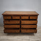 93689 Cassettiera in legno di pino con 10 cassetti