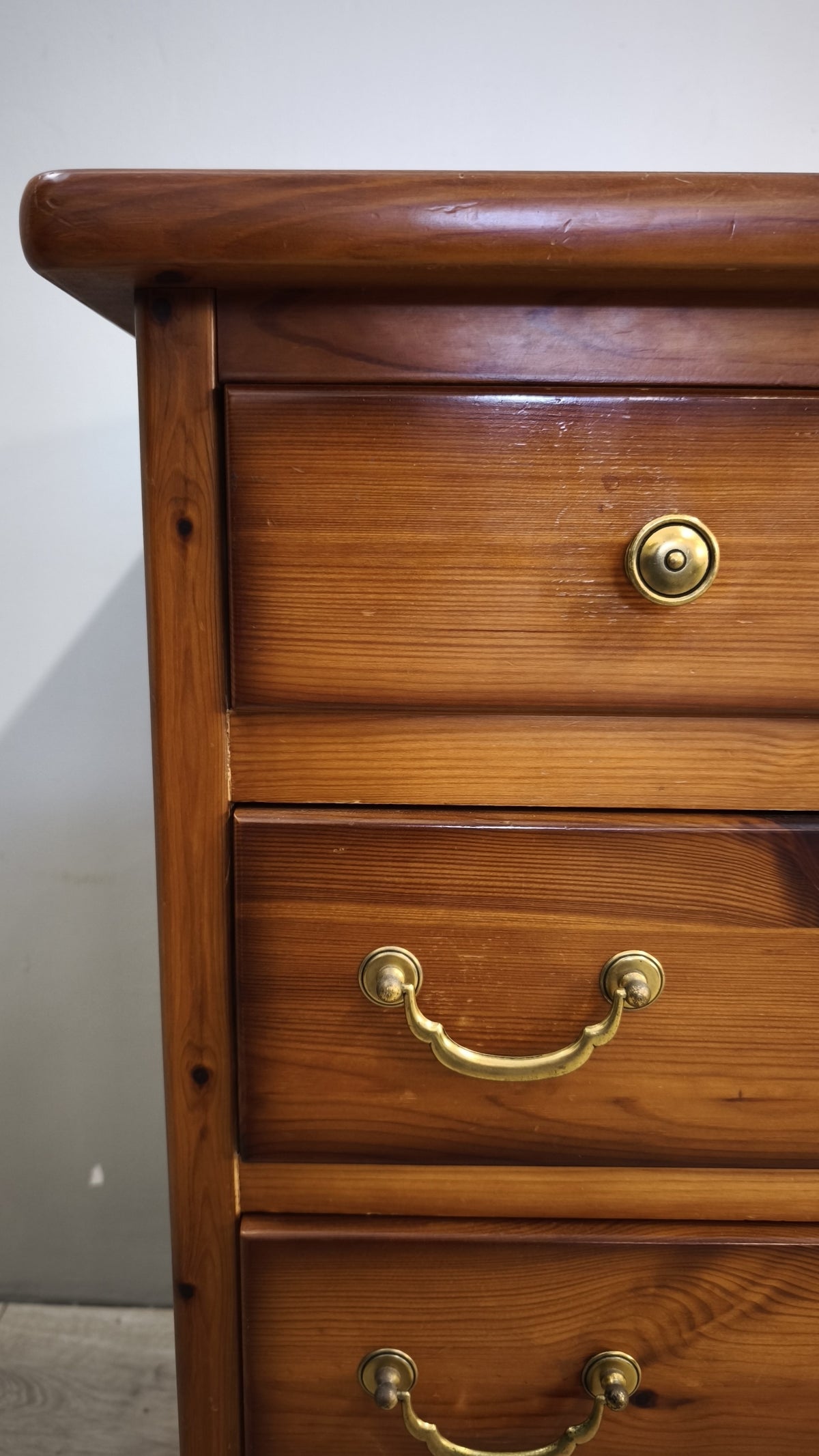 93689 Cassettiera in legno di pino con 10 cassetti
