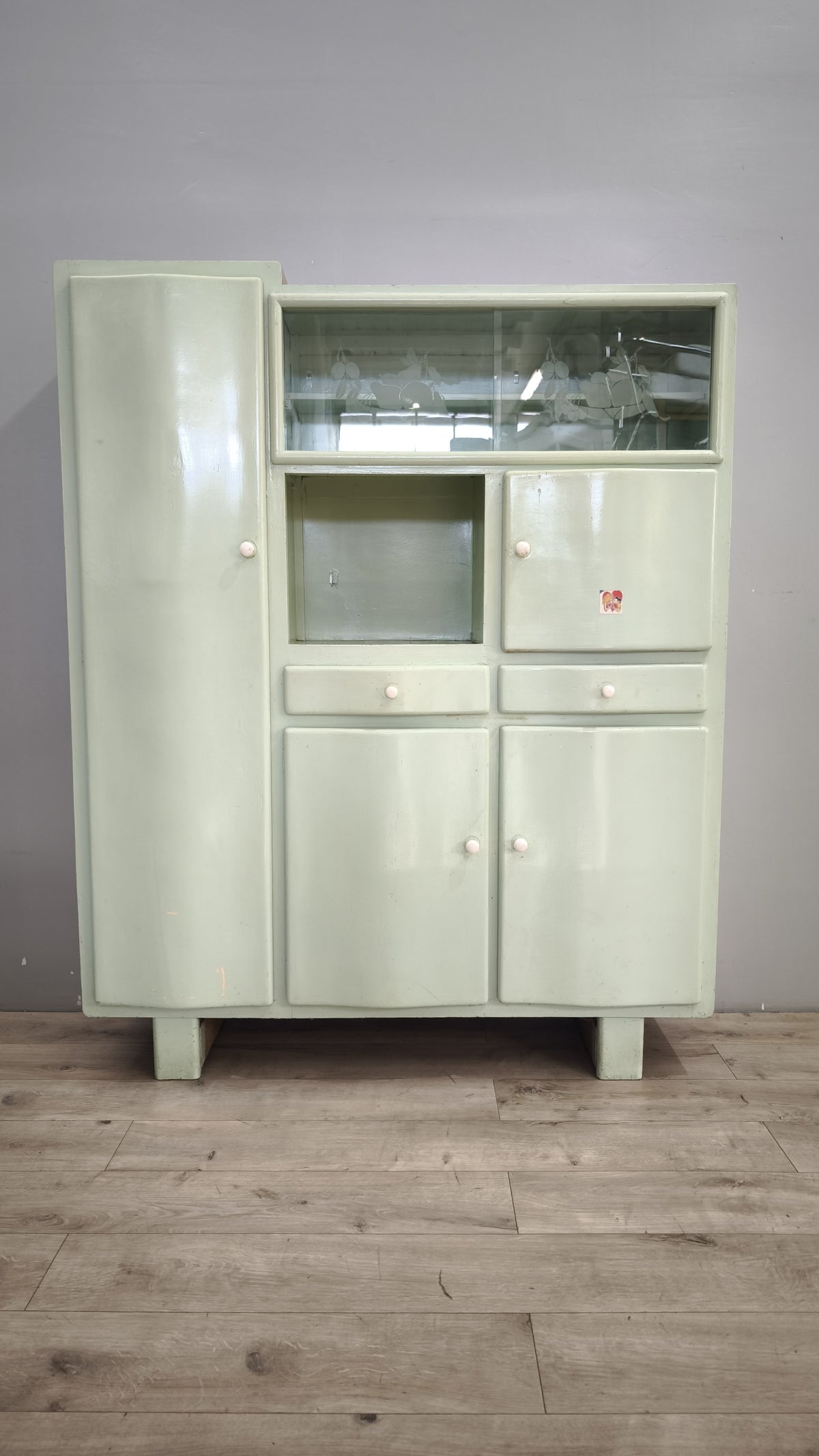 93952 Credenza anni '50 dipinta verde