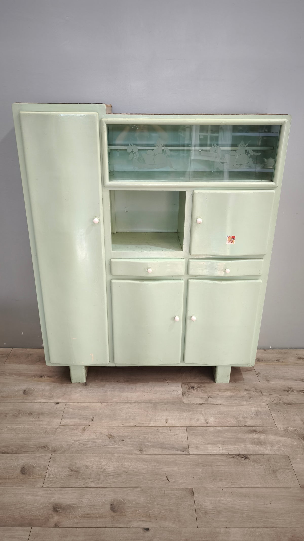 93952 Credenza anni '50 dipinta verde