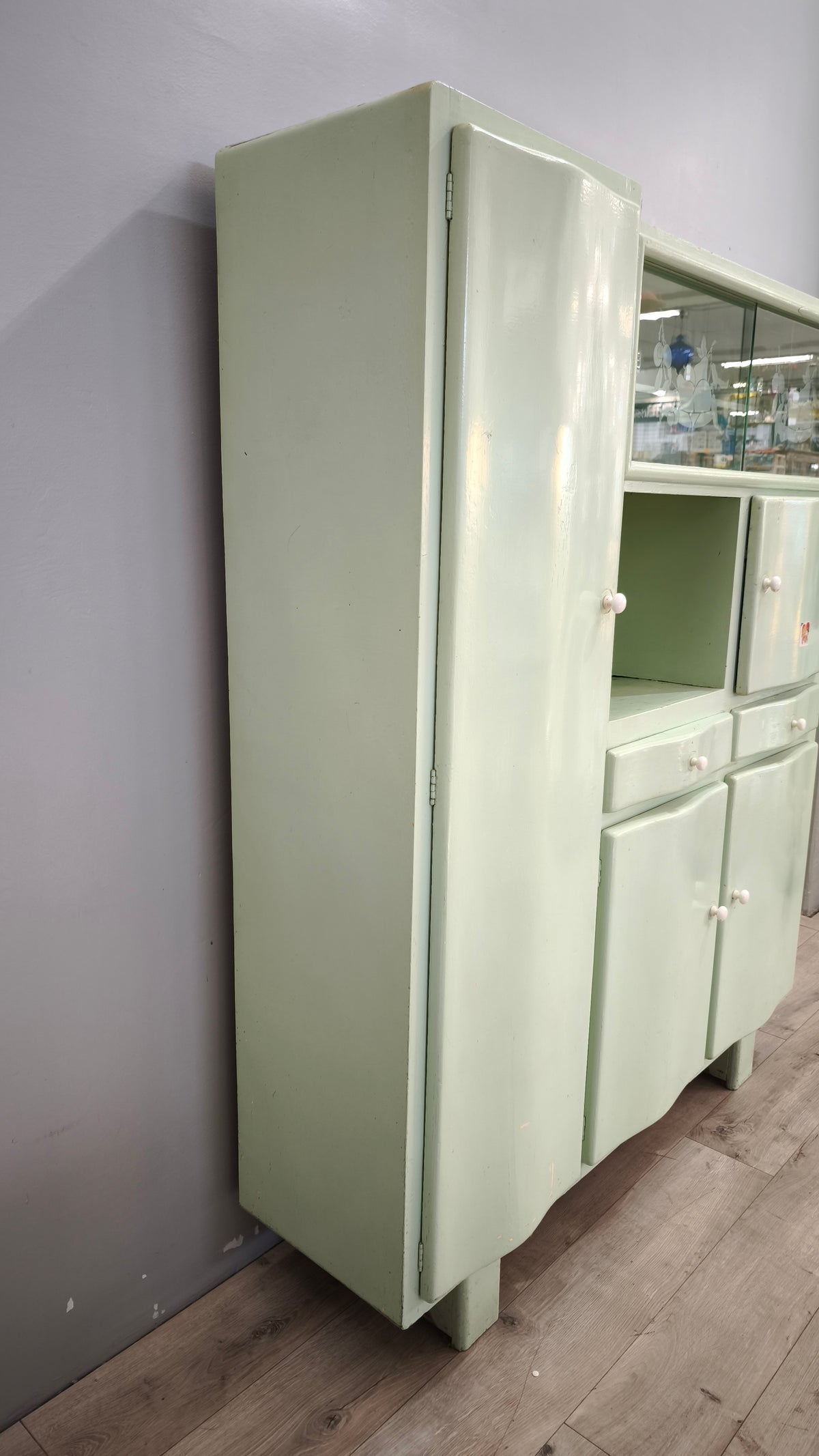 93952 Credenza anni '50 dipinta verde