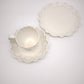 93891 Set tazza con piattino e piatto da dolce Villeroy & Boch serie Toy's Delight in porcellana bianca