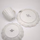 93891 Set tazza con piattino e piatto da dolce Villeroy & Boch serie Toy's Delight in porcellana bianca