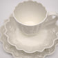 93891 Set tazza con piattino e piatto da dolce Villeroy & Boch serie Toy's Delight in porcellana bianca
