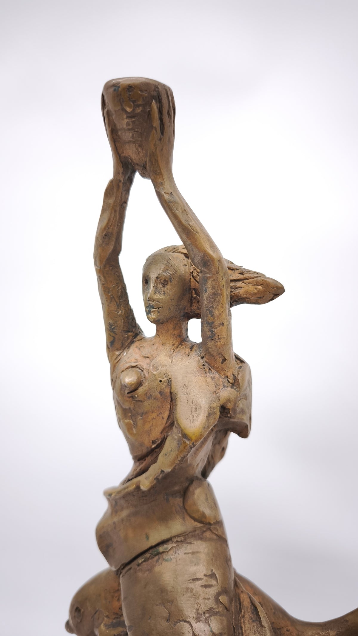 93955 Statua in bronzo con base in marmo