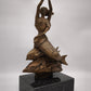 93955 Statua in bronzo con base in marmo