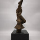 93955 Statua in bronzo con base in marmo