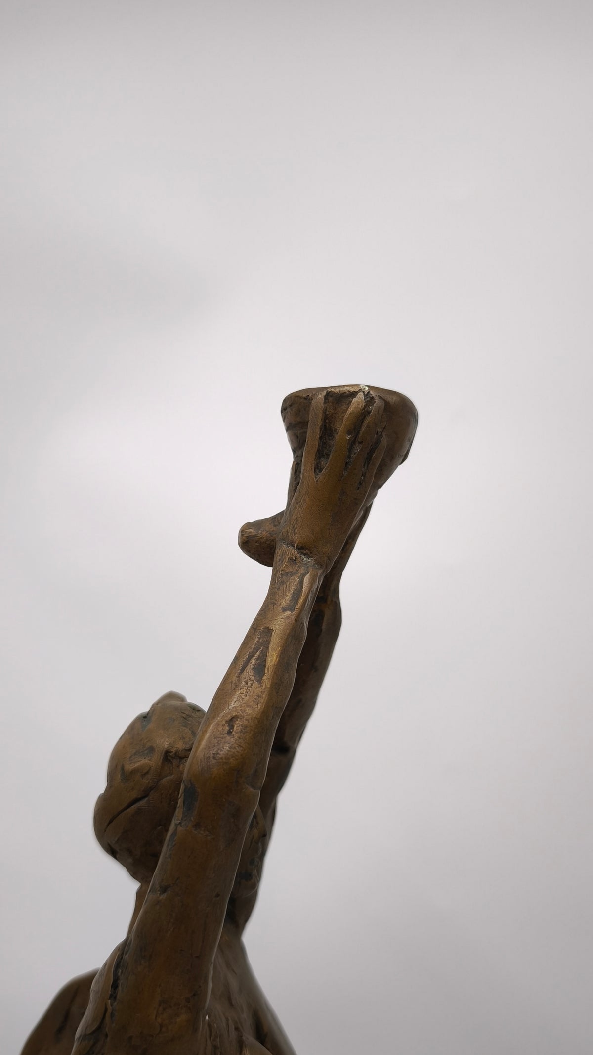 93955 Statua in bronzo con base in marmo