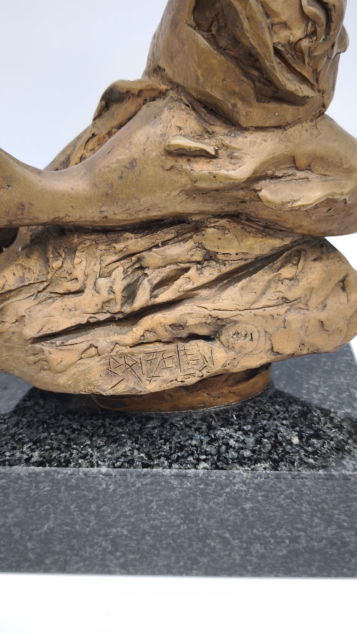 93955 Statua in bronzo con base in marmo