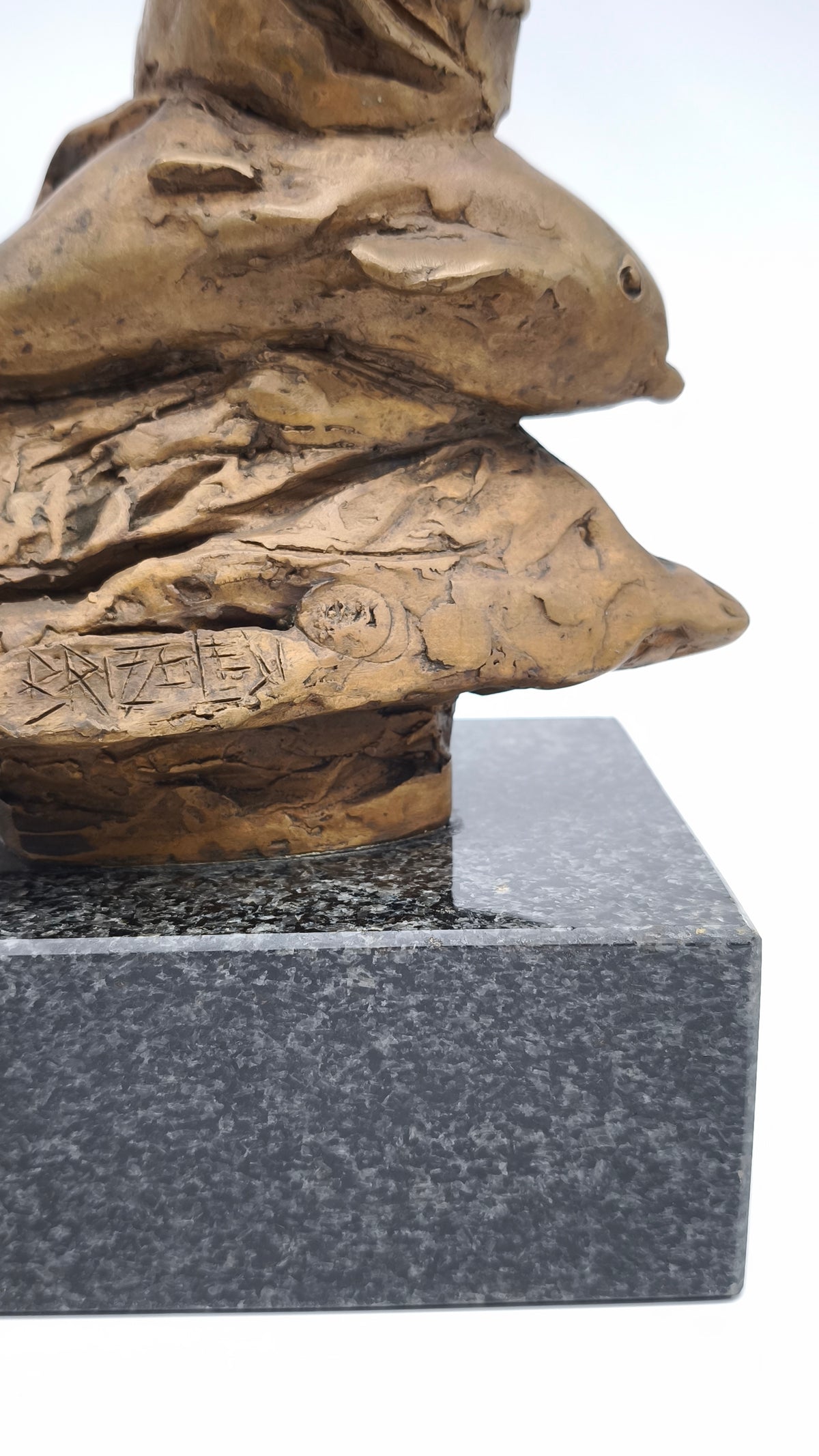 93955 Statua in bronzo con base in marmo