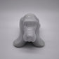 93811 Porta cenere Basset Hound in ceramica bianca