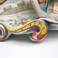 93880 Calamaio in maiolica dipinta con leone rampante, XIX secolo