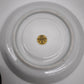 93826 Set n 4 tazzine con piattino in ceramica Limoges Sévrès nere con decorazione rose