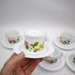 93915 Set n 6 tazzine con piattino in arcopal con decorazione a motivo floreale