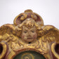 93786 Reliquiario ostensorio da tavolo in legno intagliato, XIX secolo