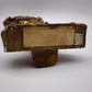 93786 Reliquiario ostensorio da tavolo in legno intagliato, XIX secolo