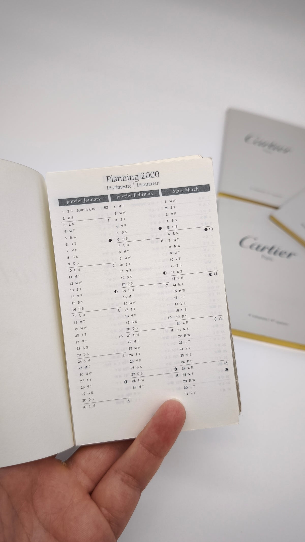 93864 Set di libretti di ricarica per agenda Cartier + rubrica