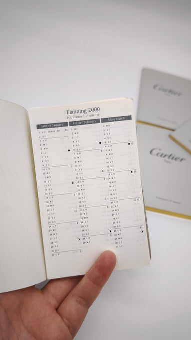 93864 Set di libretti di ricarica per agenda Cartier + rubrica