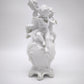 93872 Gruppo di puttini suonatori su uovo in ceramica bianca Ginori (Capodimonte)