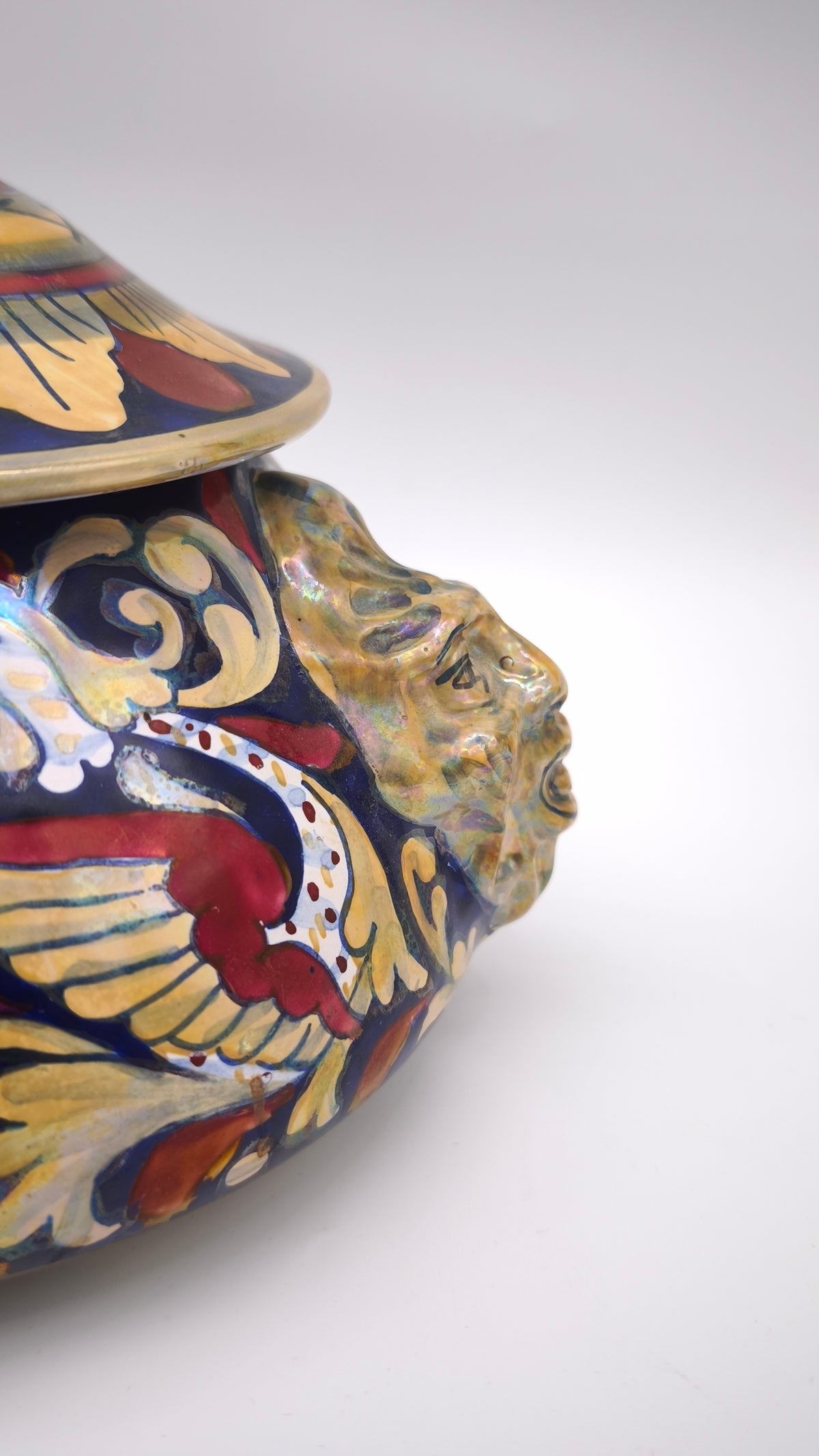 93877 Barattolo con coperchio in ceramica artigianale Gualdo Tadino