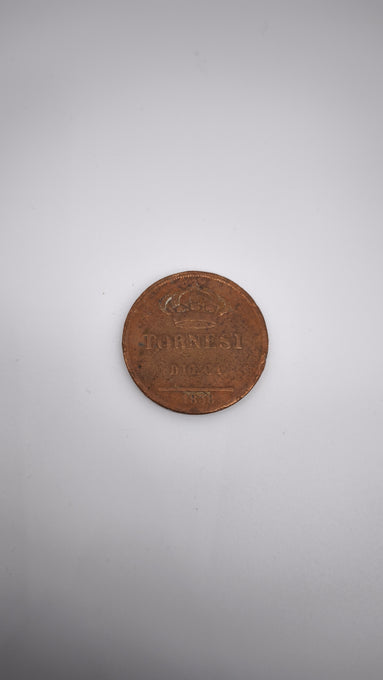 Moneta 10 Tornesi, 1838