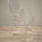 93972 Poltroncina Kartell con braccioli modello Louis Ghost