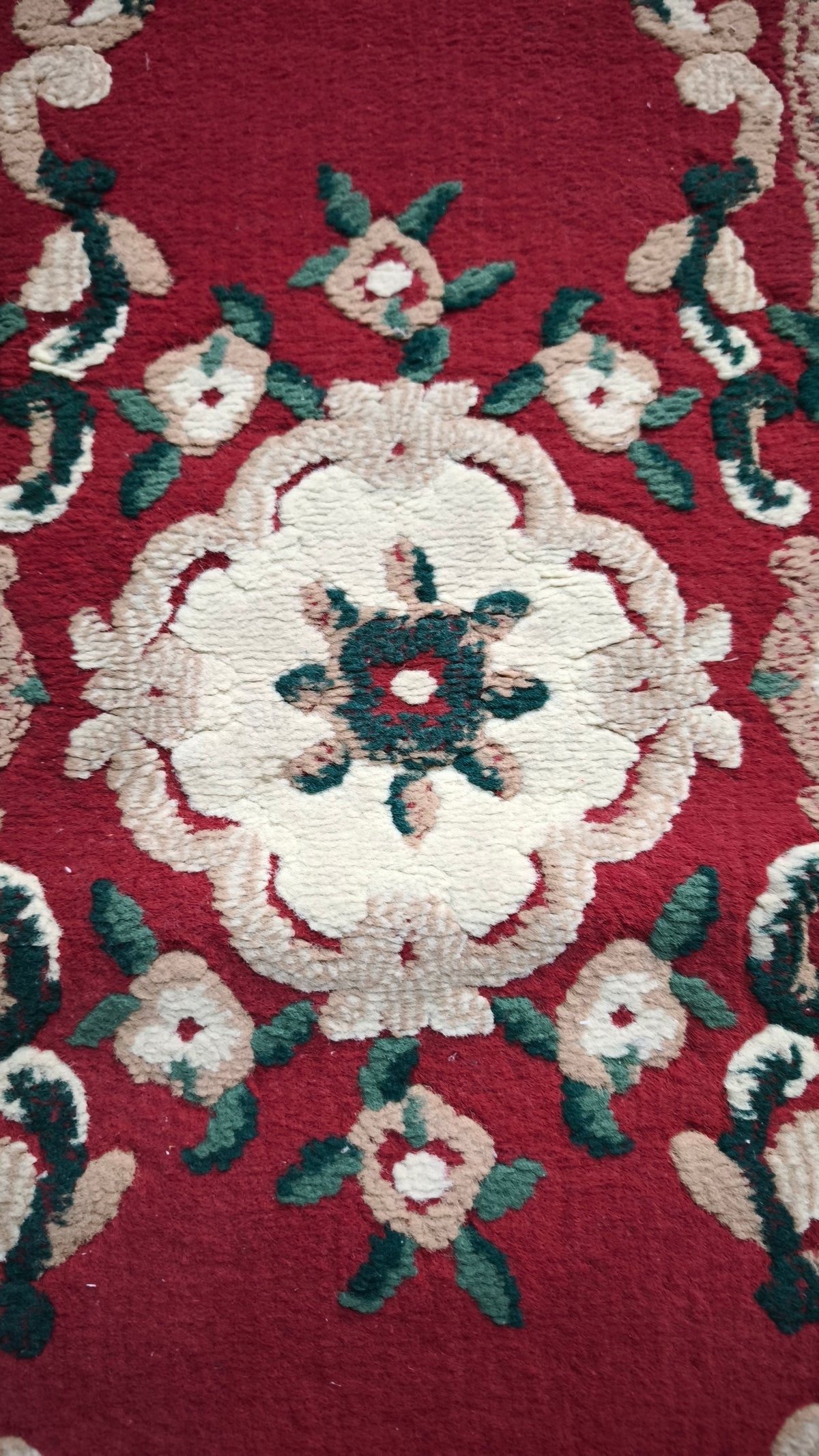 94137 Tappeto scendiletto con decorazione a motivo floreale 58cm x 121cm