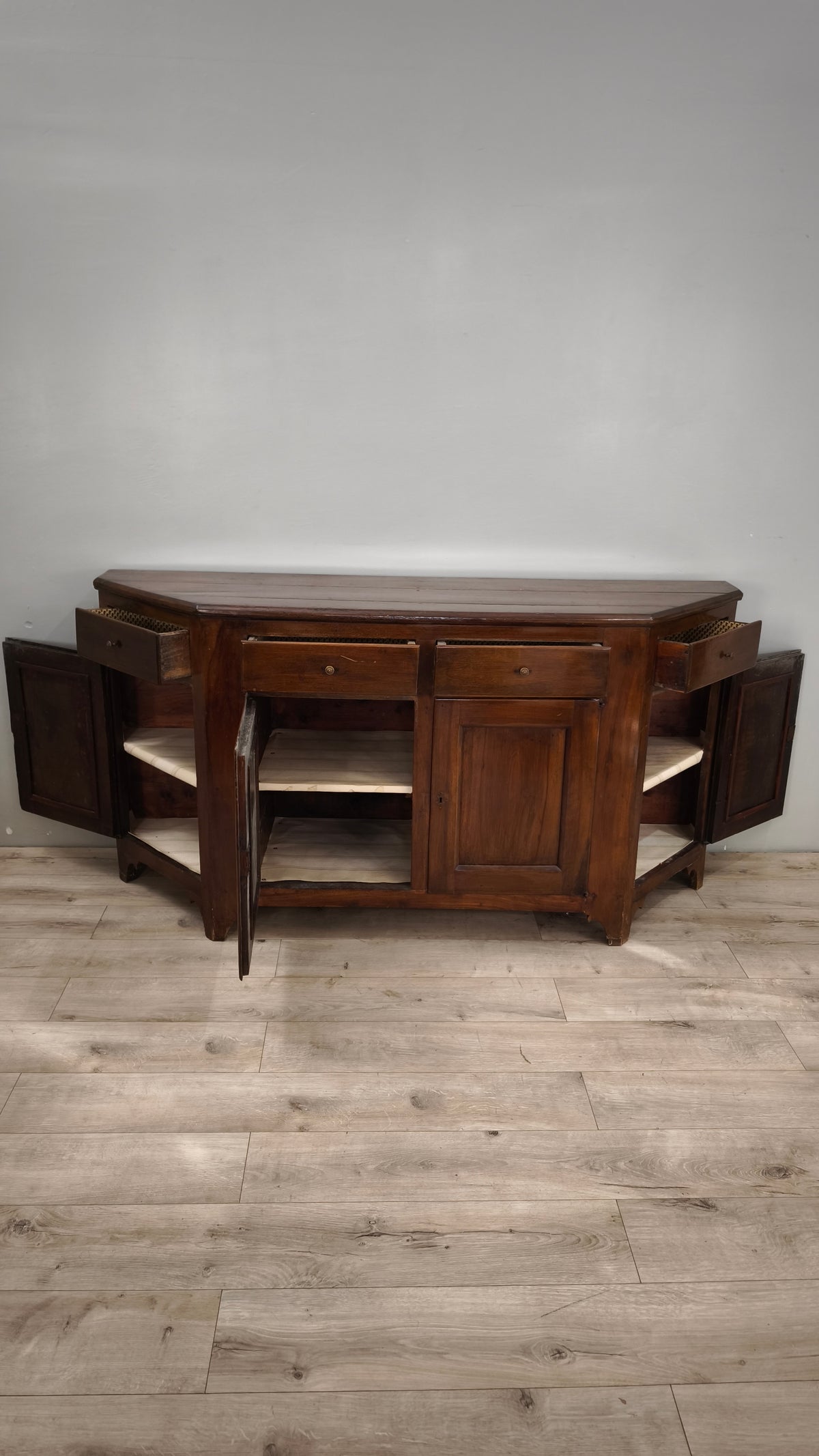 94074 Servante quattro sportelli in legno massello